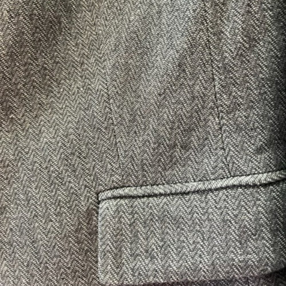 Loft Plus Grey Chevron Pattern "Wool Like" Blazer - image 2